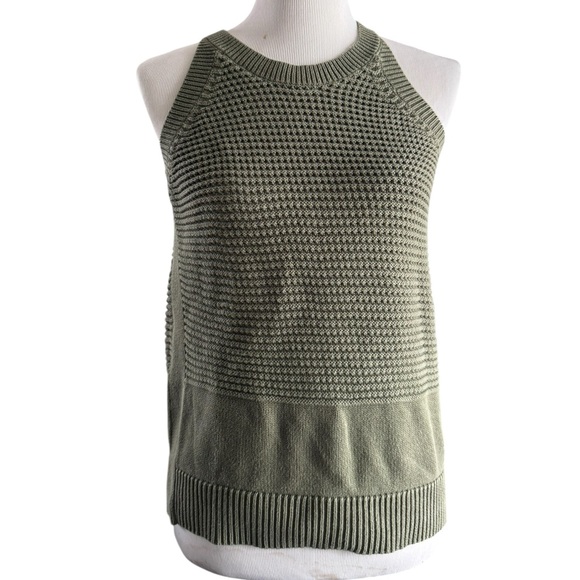 Calvin Klein Olive Green Sleeveless Knit Top Size M - Picture 2 of 9